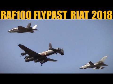 RAF 100 Year Celebration Flypast Compilation | RIAT 2018