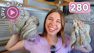 my first handspun SQ // Love in Stitches Episode 280
