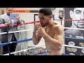 DANNY GARCIA LOOKING SOLID! THROWING SHARP COMBINATIONS SHADOW BOXING 3 DAYS OUT FROM GRANADOS FIGHT