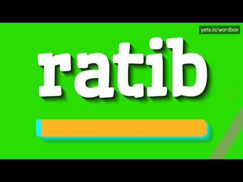 RATIB - HOW TO PRONOUNCE IT!?