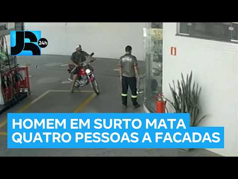 Homem em surto mata quatro pessoas a facadas e morre após ataque em Minas Gerais