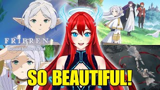 VTUBER Reacts to ALL FRIEREN Openings and Endings For The FIRST TIME - BLIND REACTION
