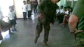 preview picture of video 'US Marines Played Filipino Traditional Game Piko'