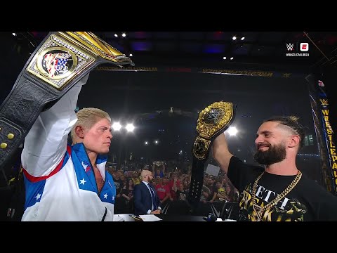 Cody Rhodes & Seth Rollins face off during the Wrestlepalooza post-show | WWE on ESPN