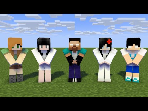 MONSTER SCHOOL : WALKER DANCE MEME HEROBRINE FAMILY - MINECRAFT ANIMATION