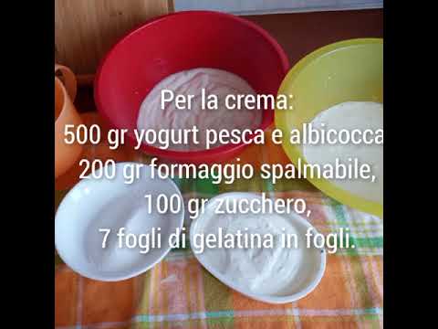 Torta fredda allo yogurt gusto pesca e albicocca...