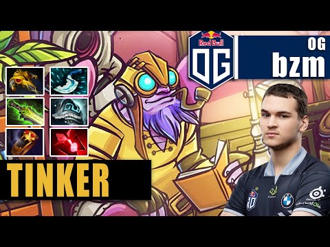 Tinker Mid | OG.bzm | BZM TRAINING HARD FOR HIS FIRST TI NO MERCY MODE | 7.32b Gameplay Highlights