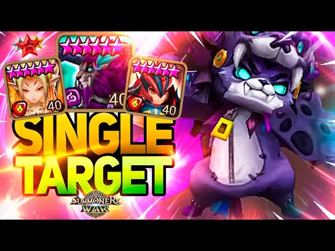 SINGLE TARGET TEAM with Laika, Zeratu and Daphnis - Summoners War