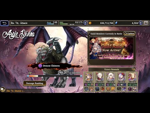 WOTV : FFBE - "Guild Raid" How to Defeat Demon Chimera [Round 10]