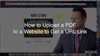 How to Upload a PDF File to a Website to Get a URL Link