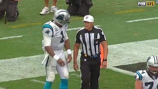 Cam Newton Won’t Let Di*khead Ref Stop Him From Giving Kid Football