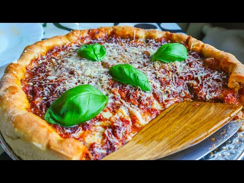 50K Views Special! Chicago Deep Dish Pizza - English Subtitles