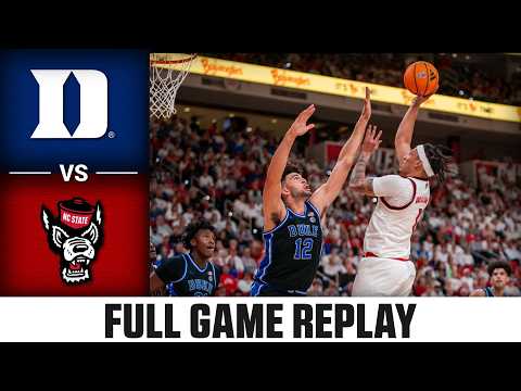Duke vs. NC State Full Game Replay | 2025-26 ACC Men's Basketball