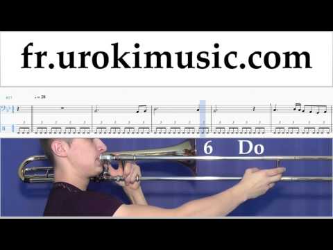 Comment Jouer du Trombone Schubert - Ave Maria Tab Tablature Partie#2 um-b829