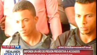 Imponen 1 año de prisión preventiva a acusados de matar en iglesia a un pastor evangélico