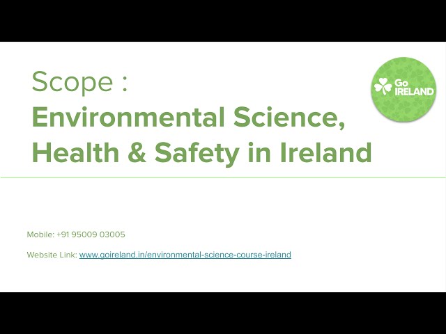 Scope of Environmental Science in Ireland