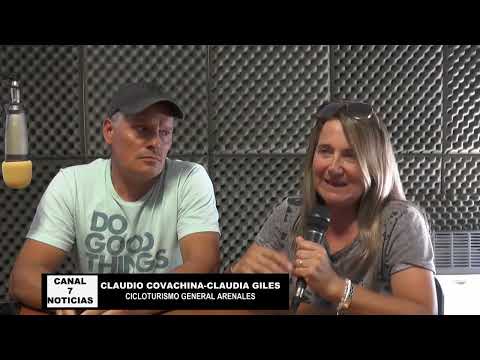CONFIRMADA LA FECHA DE CICLOTURISMO EN GENERAL ARENALES-CLAUDIO COVACHINA Y CLAUDIA GILES