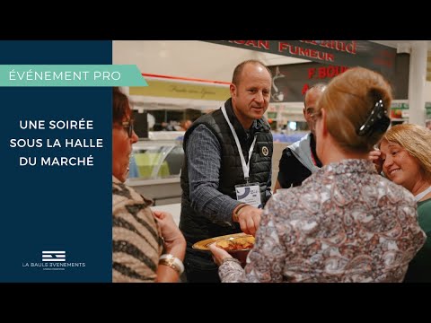 Soirée sous la halle du marché de La Baule