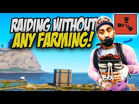 Raiding TWO Bases without FARMING!  - Rust Solo Survival Gameplay