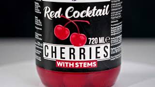 Red cocktail cherries