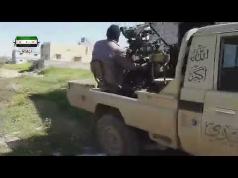 استهداف قوات النظام تمهيداً لاقتحام مدينة بصرى الشام في درعا من قبل لواء خيالة الزيدي