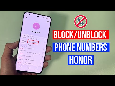 How to block a number on Honor phone