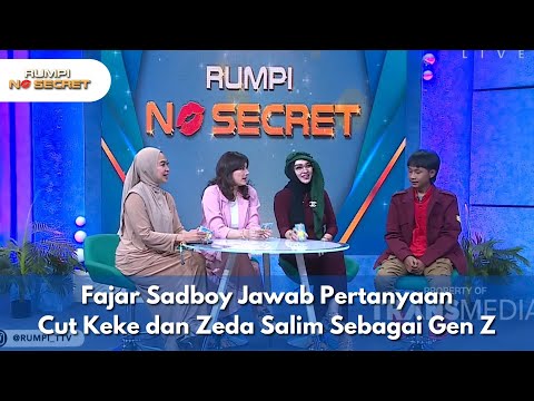 Fajar Sadboy Jawab Pertanyaan Cut Keke dan Zeda Salim Sebagai Gen Z - RUMPI (13/10/25) P3