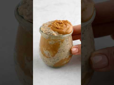 Peanut Butter Overnight Oats! 🍯✨