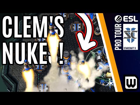 Starcraft 2: CLEM'S TRIPLE NUKES! Clem (Terran) vs GunGFuBanDa (Protoss)