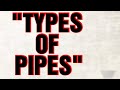 TYPES OF PIPES USED FOR CONVEYANCE VALVES Environmental Engg Public Health Engg