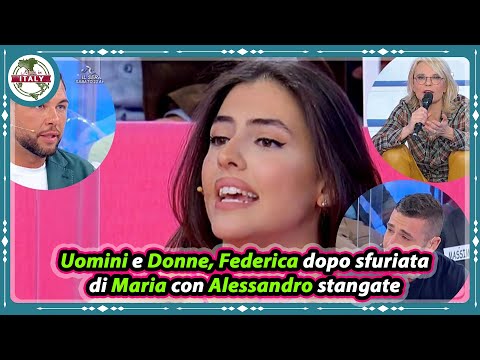 Uomini e Donne, Federica dopo sfuriata di Maria con Alessandro stangate