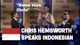 Download lagu Chris Hemsworth Speaking Indonesian | Men in Black International Tour in Bali May 2019 mp3