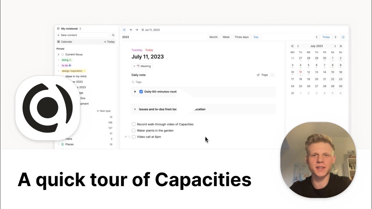 A quick tour of Capacities (2023)