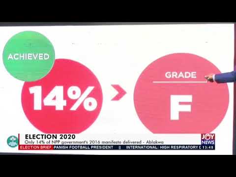 Election 2020: Manifesto promises of NDC and NPP in 2016 – Election Brief 2020 on JoyNews (16-6-20)