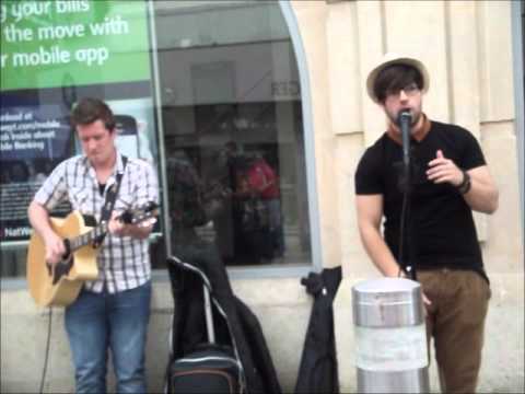 John Adams - Lazy Song - Busking in Swansea 03/08/12