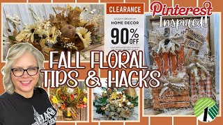 🍂 FLORAL TIPS & HACKS DIY Fall Projects using some of those 90% off HOBBY LOBBY CLEARANCE Items!