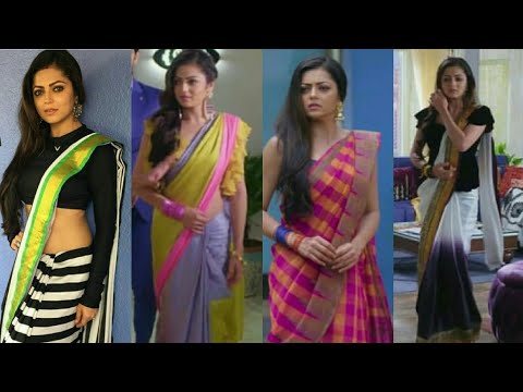 "Silsila badaltey rishto ka" ki Nandani(Drashti Dhami) ke stylish sarees and blouse part-2
