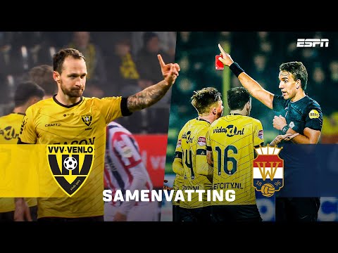 🟥 DIRECT ROOD voor een SNOEIHARDE TACKLE… 😳 | Samenvatting VVV-Venlo - Willem II