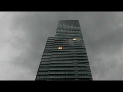The Cologne-Tower by the Mediapark in Germany in HD