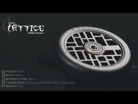 Kolečka Oath Lattice 110mm Neosilver 2ks
