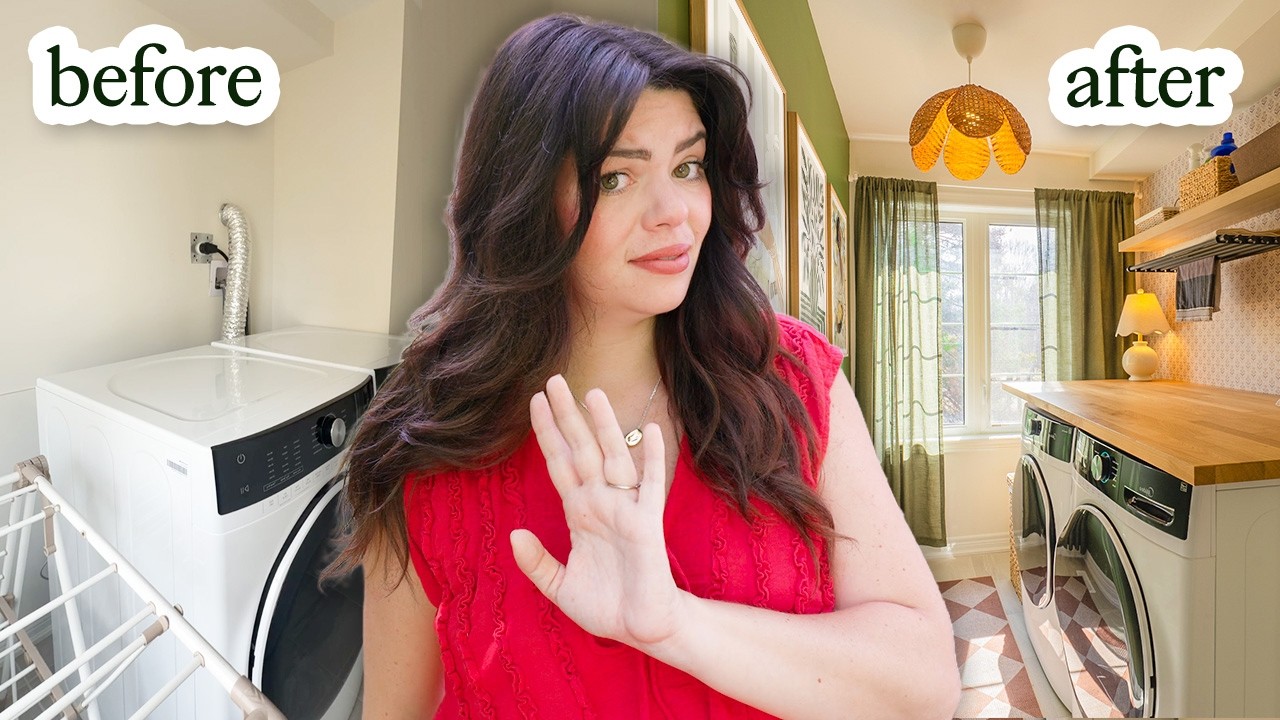 This laundry room had the audacity to be ugly AND unfunctional