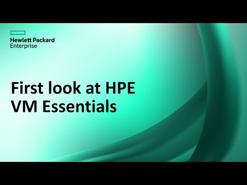 First look at HPE Morpheus VM Essentials