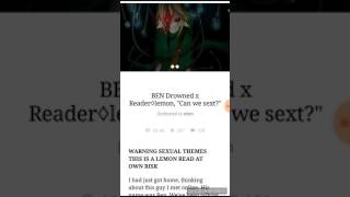 BEN Drowned x Reader lemon