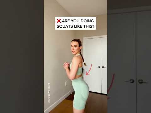 🛑 STOP doing #squats like this! You’re hurting your back ❌ #veralaro #fitnesstips #workouttips #fit