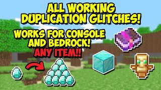 Minecraft 1.14 - ALL WORKING DUPLICATION GLITCHES 2019 TUTORIAL! PS4,XBOX,PE,PC,SWITCH