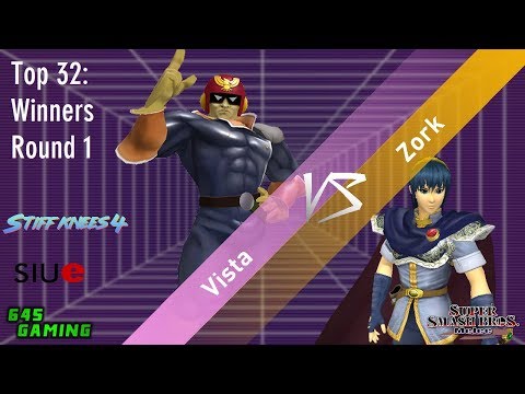 Stiff Knees 4 - Vista (Captain Falcon) vs. Zork (Marth) - SSBM - Top 32 - Winners Round 1
