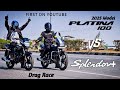 Bajaj Platina 100 Vs Hero Splendor Plus Drag Race First On Youtube