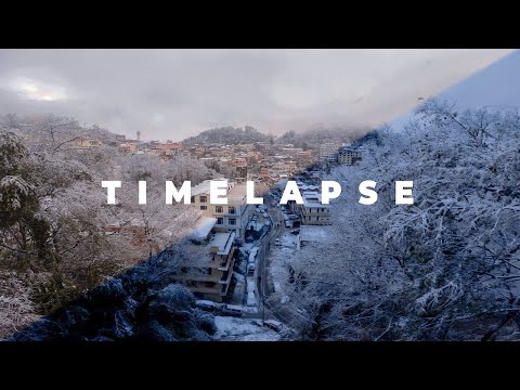 Timelapse Shot on Go Pro Hero 9 | Snowfall In Solan, Himachal | 4K Video | Swapnil Sharma