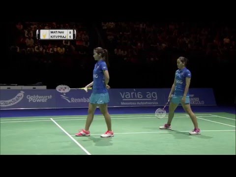 Swiss Open 2016 | Badminton SF M1-WD | Mat/Nai vs Kiti/Praj