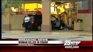 Minivan crashes into CVS; Woman killed